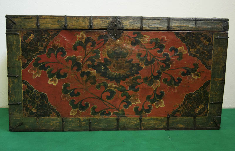 Bamyan Mobili e Oggetti d'Arte Orientale - Etnografia - Cassa Monastica - Tibet - 118 x 50 x 62