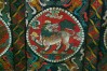 Bamyan Mobili e Oggetti d'Arte Orientale - Etnografia - Madia Policroma in conifera Himalayana - Tibet centrale - 94x38x83