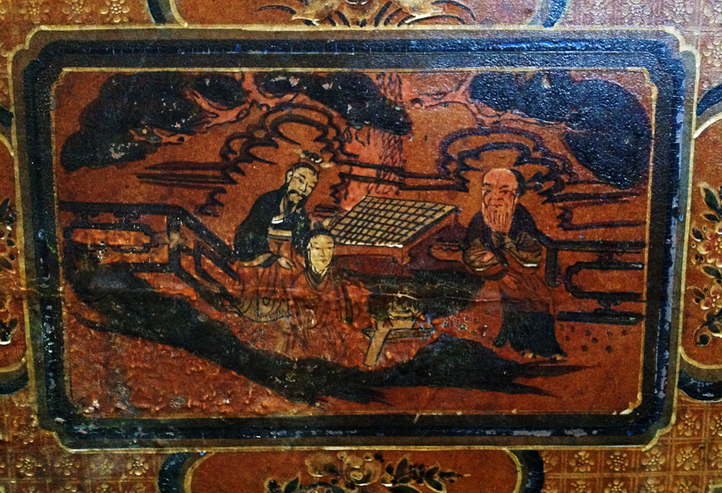 Bamyan Mobili e Oggetti d'Arte Orientale - Etnografia - Cassapanca -Mongolia - dimensioni: cm.140 x 60 x 86