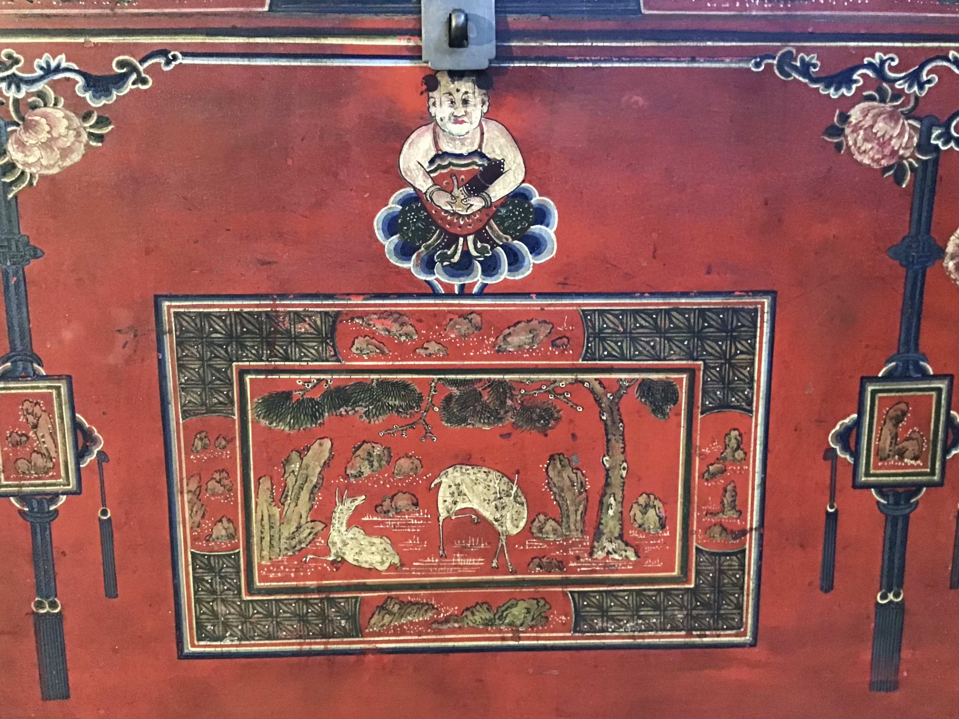 Bamyan Mobili e Oggetti d'Arte Orientale - Etnografia – Cassapanca monastica - Mongolia - Dimensioni cm. 122x55x73