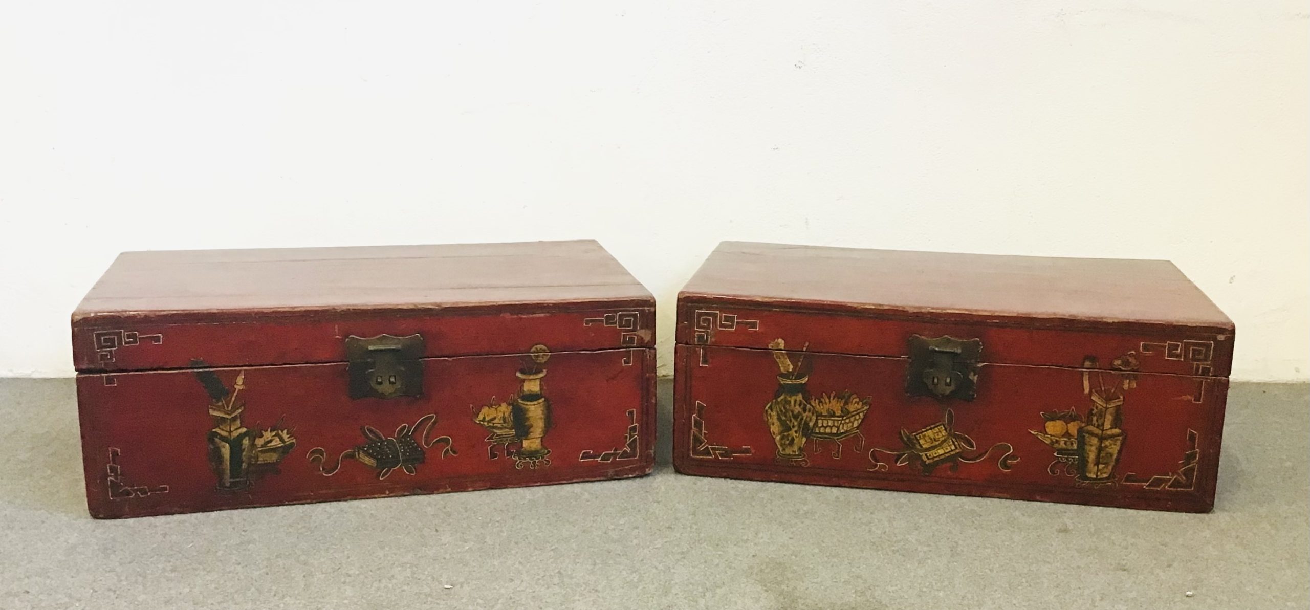 Coppia casse mongole